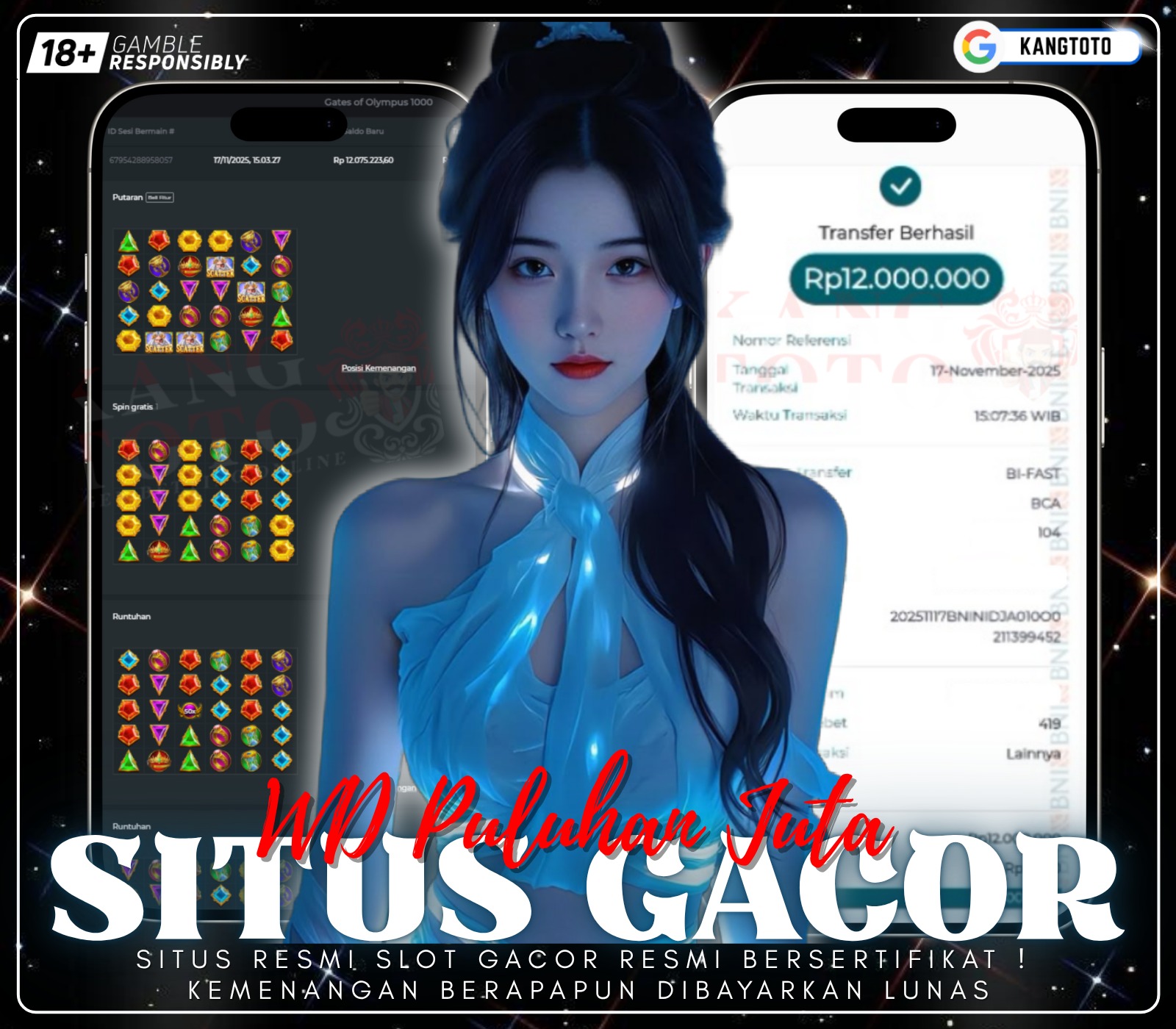 PRAMAGTIC PLAY - JACKPOT GATE OF OLYMPUS 1000 RP.12.000.000,-LUNAS