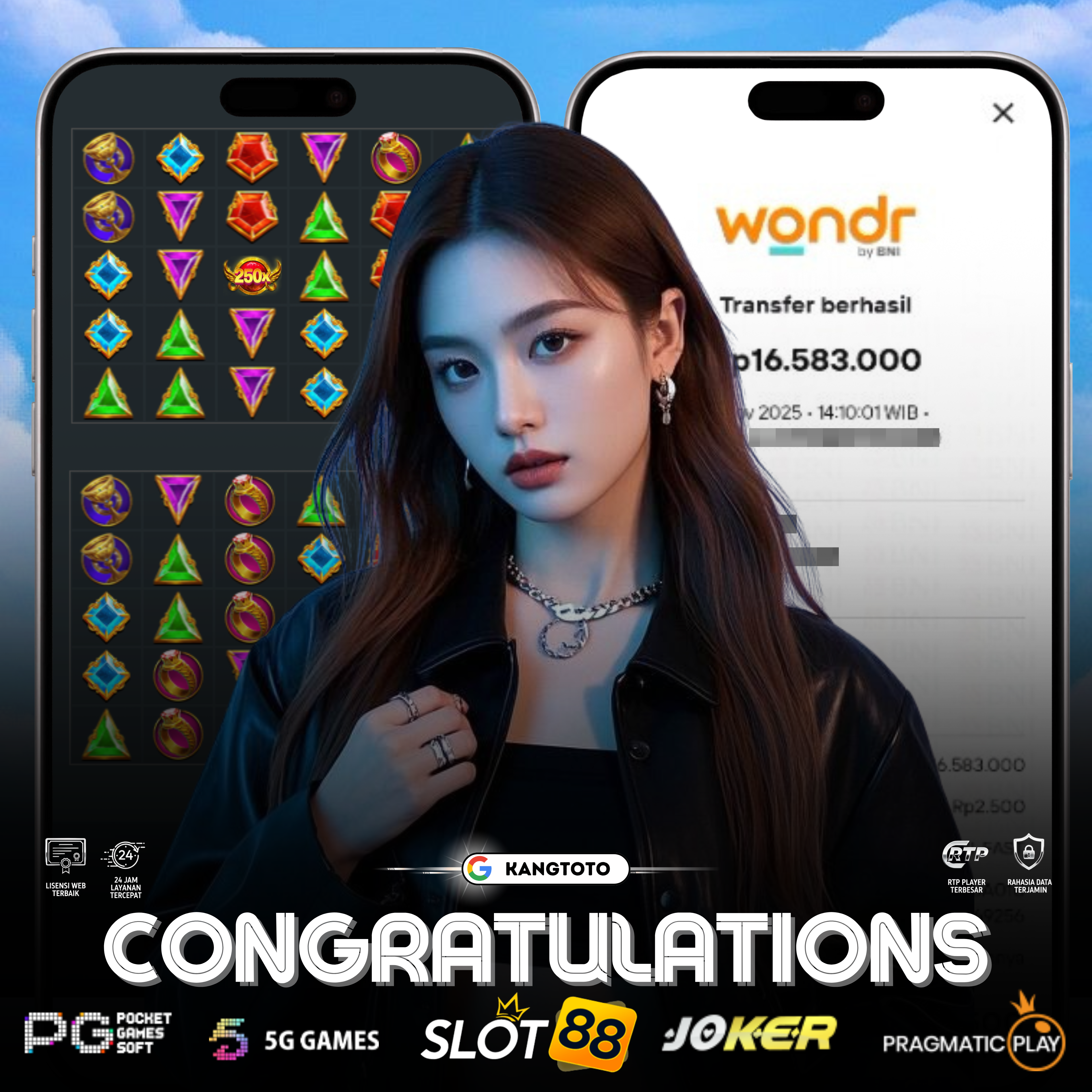 PRAMAGTIC PLAY - JACKPOT GATES OF OLYMPUS RP.16.583.000,- LUNAS