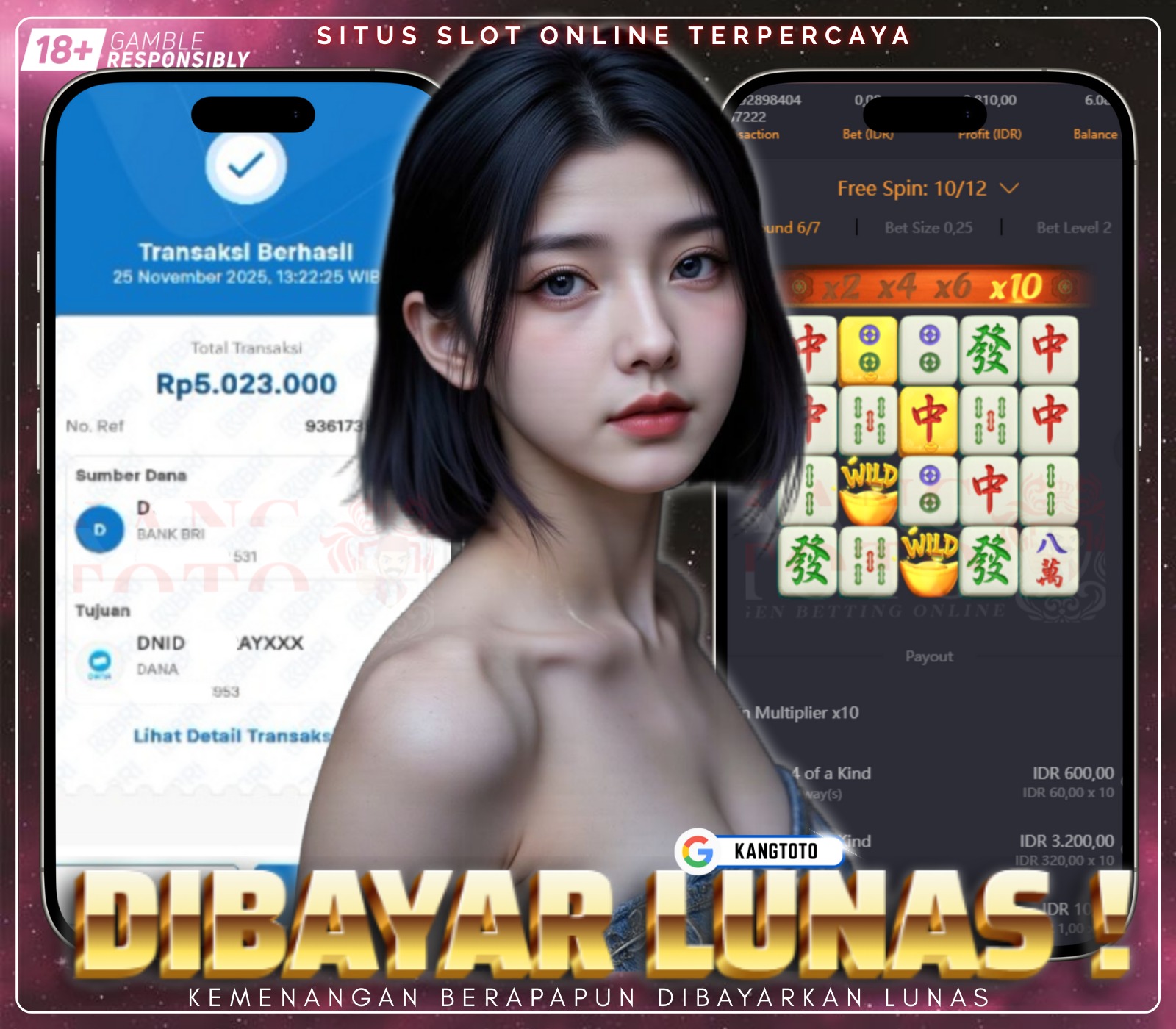 PG SOFT - JACKPOT MAHJONG WAYS RP.5.023.000,- LUNAS