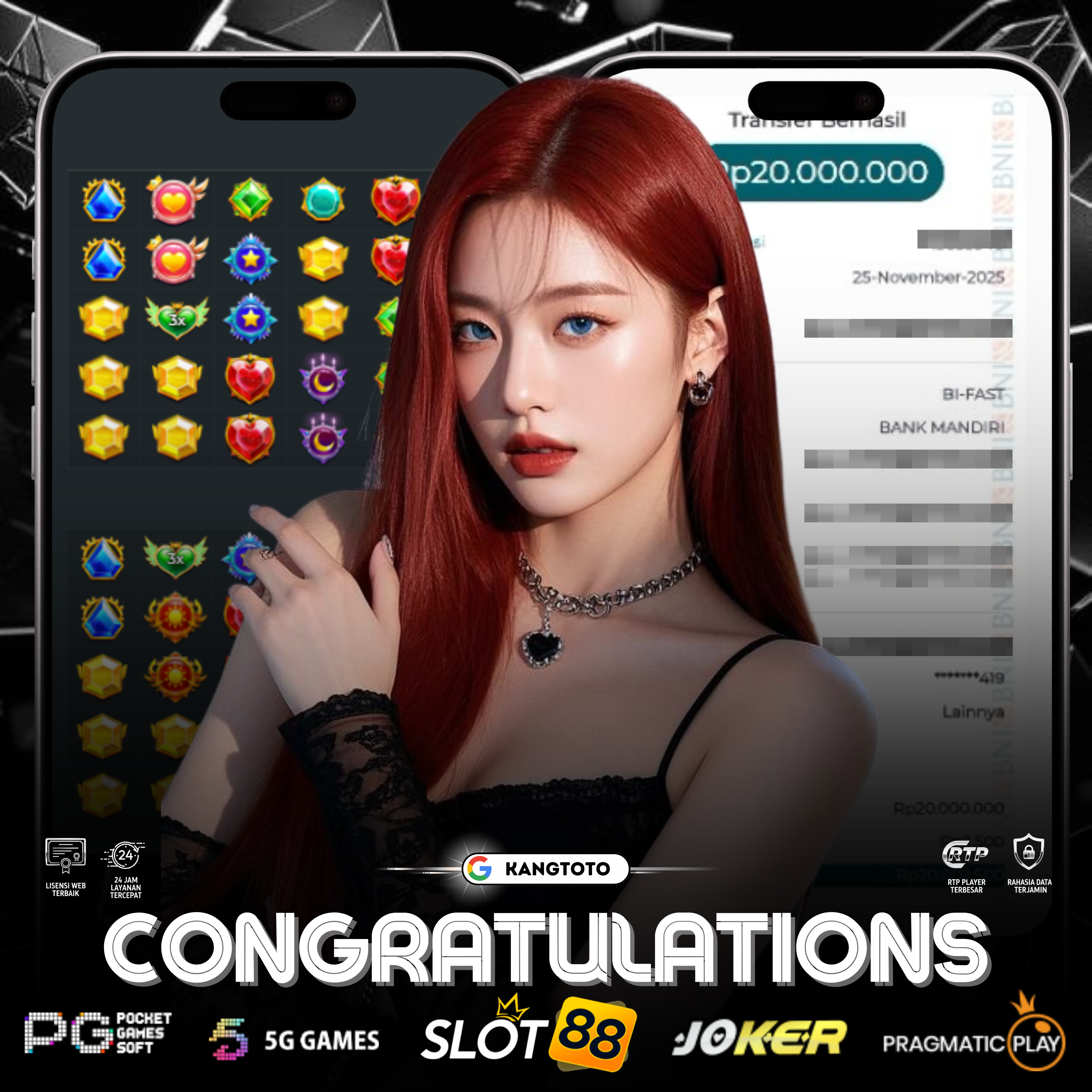 PRAMAGTIC PLAT - JACKPOT STARLIGHT PRINCES RP.20.000.000,-LUNAS