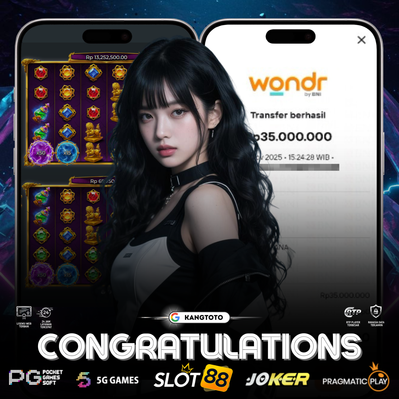 PRAMAGTIC PLAY - JACKPOT GATOT KACA RP.35.000.000,-LUNAS