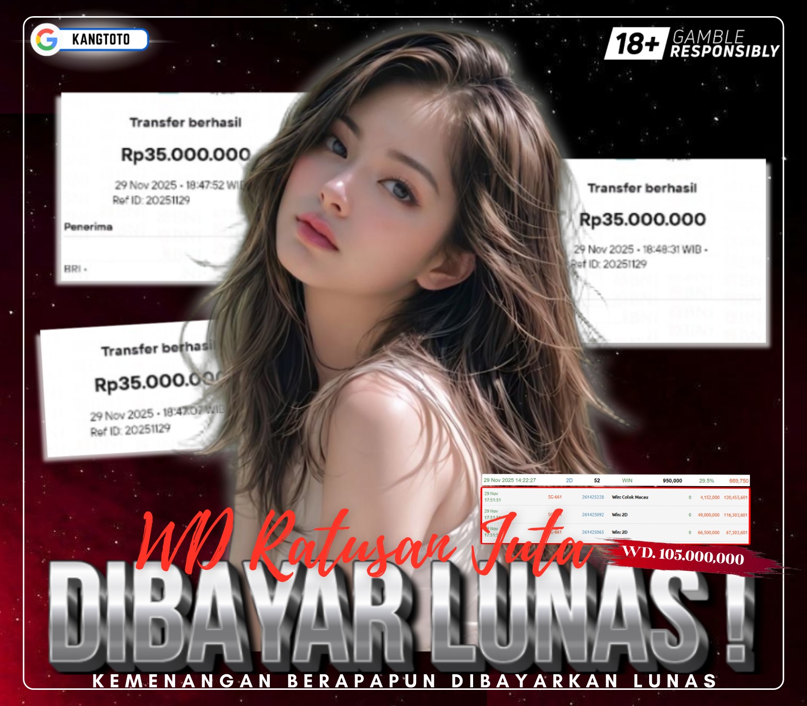 JACKPOT PASARAN TOGEL SINGAPORE RP.105.000.0000 LUNAS