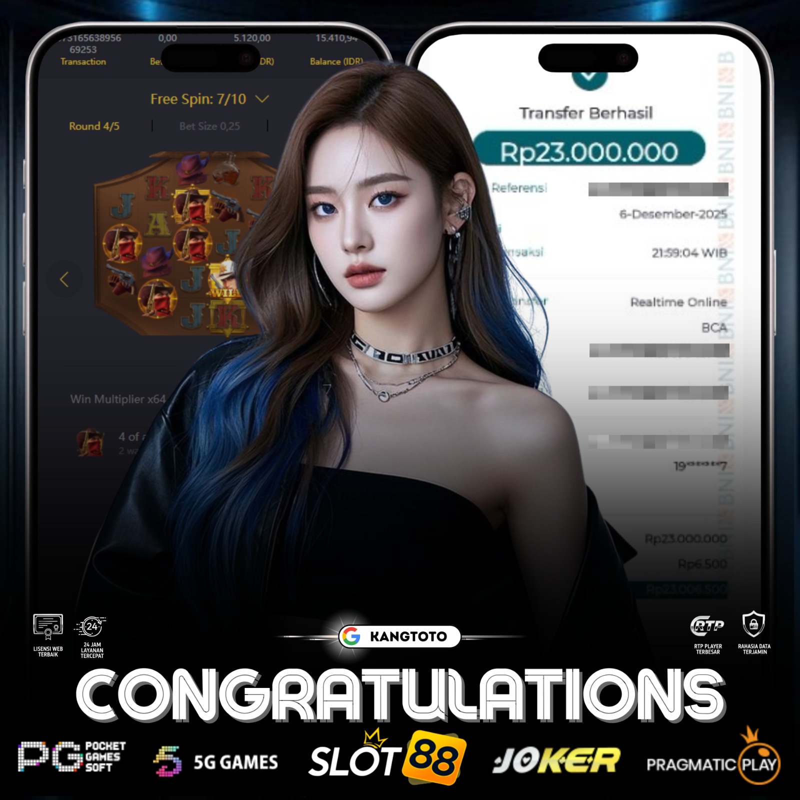 PG SOFT - JACKPOT WILD BOUNTY SHOWDOWN RP.23.000.000 LUNAS