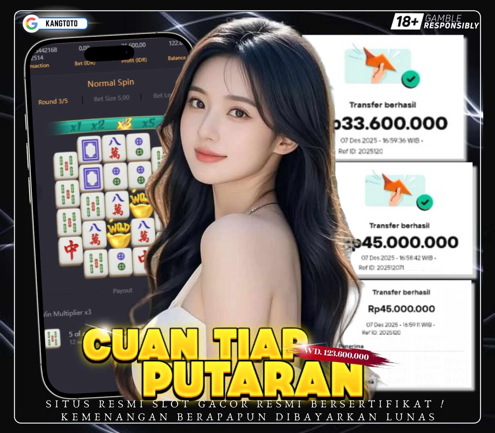 PG SOFT - JACKPOT MAHJONG WAYS 1 RP .78.600.000 LUNAS