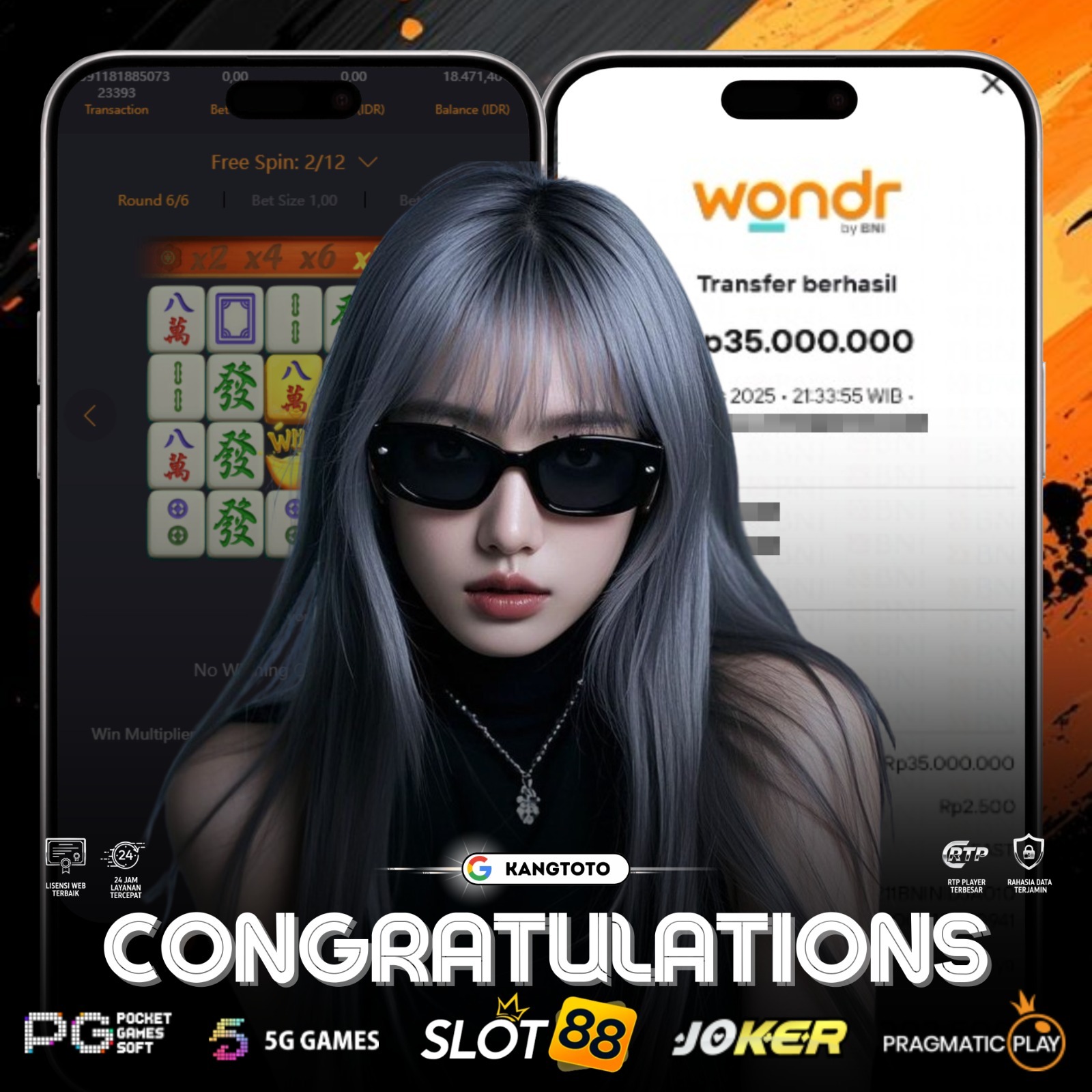 PG SOFT - JACKPOT MAHJONG WAYS 1 RP, 35,000,000 LUNAS