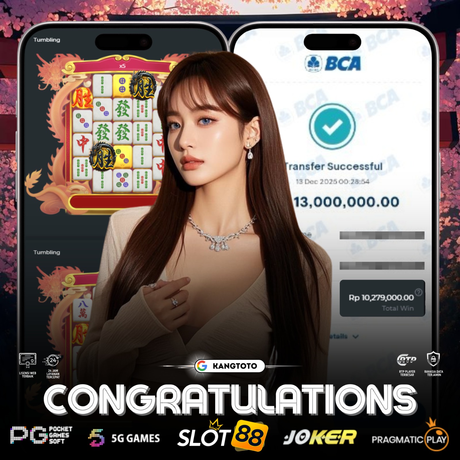 PRAGMATIC PLAY - JACKPOT MAHJONG WINS 3 RP. 13,000,000 LUNAS