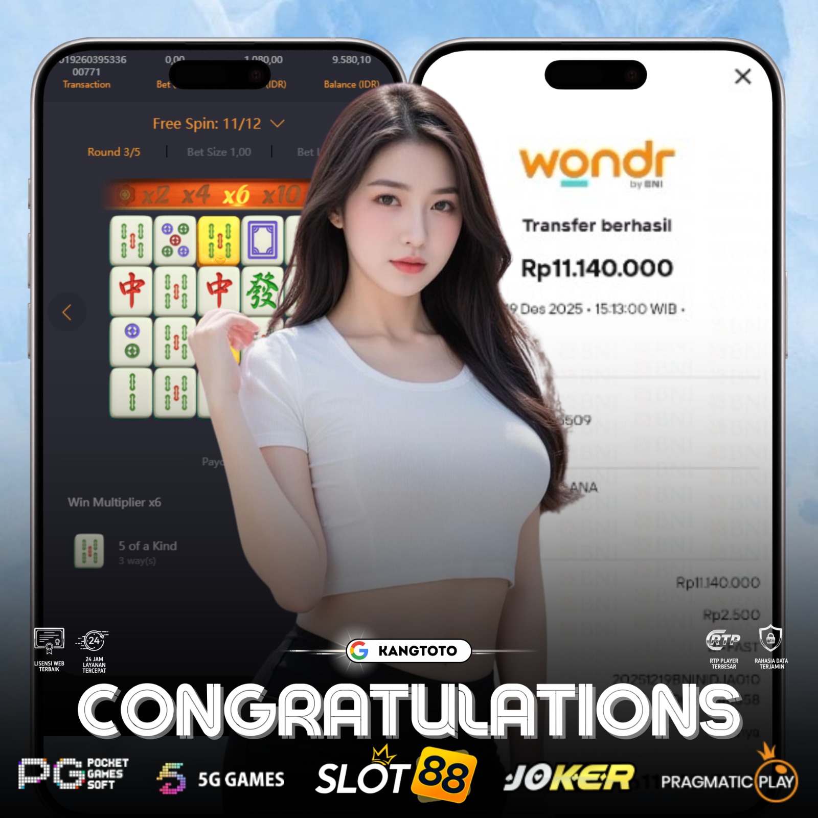 PG SOFT - JACKPOT MAHJONG WAYS 1 Rp. 11,140,000 LUNAS