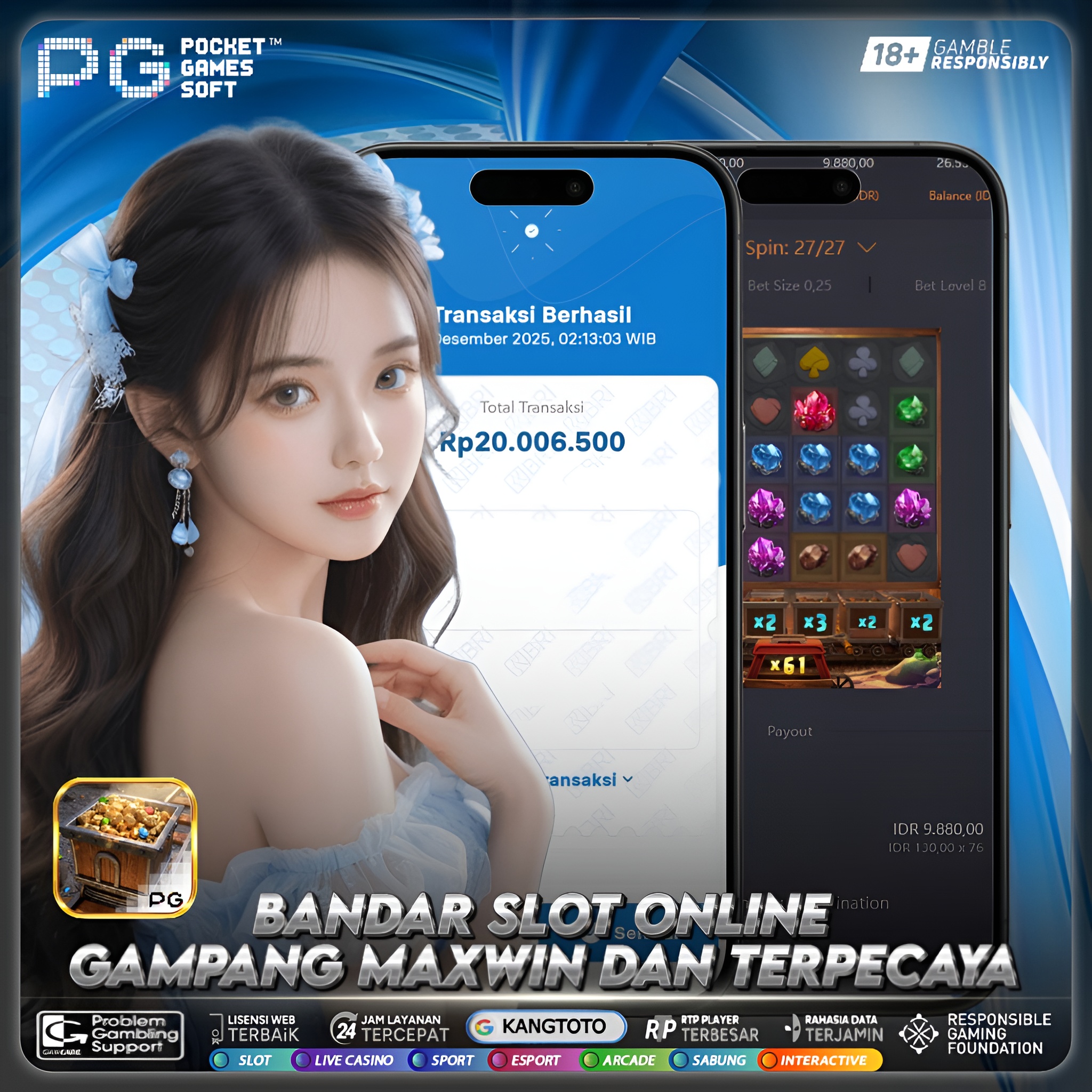 PG SOFT - Gemstones Gold Rp. 11,140,000 LUNAS