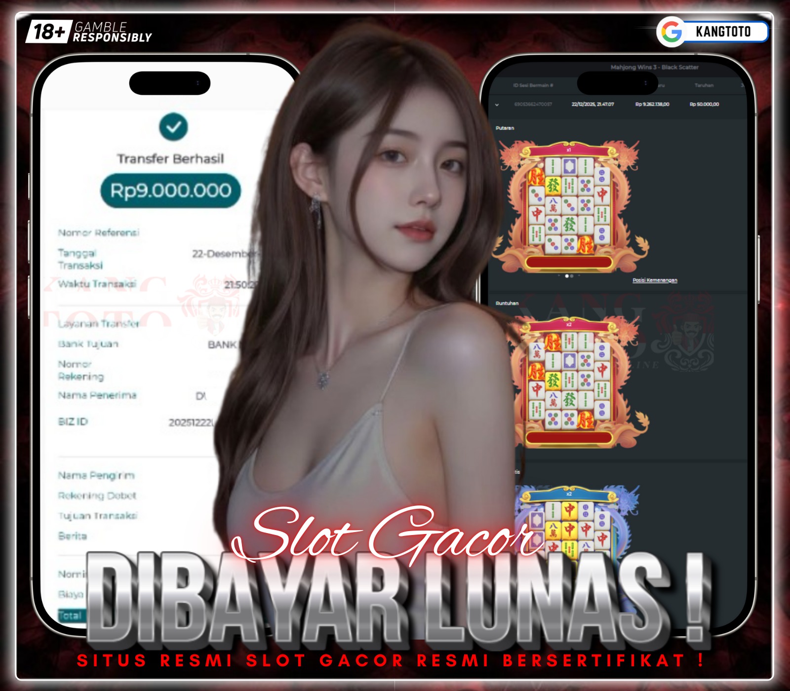 PRAGMATIC PLAY - JACKPOT MAHJONG WINS 3 BLACK SCATTER Rp. 9,000,000 LUNAS