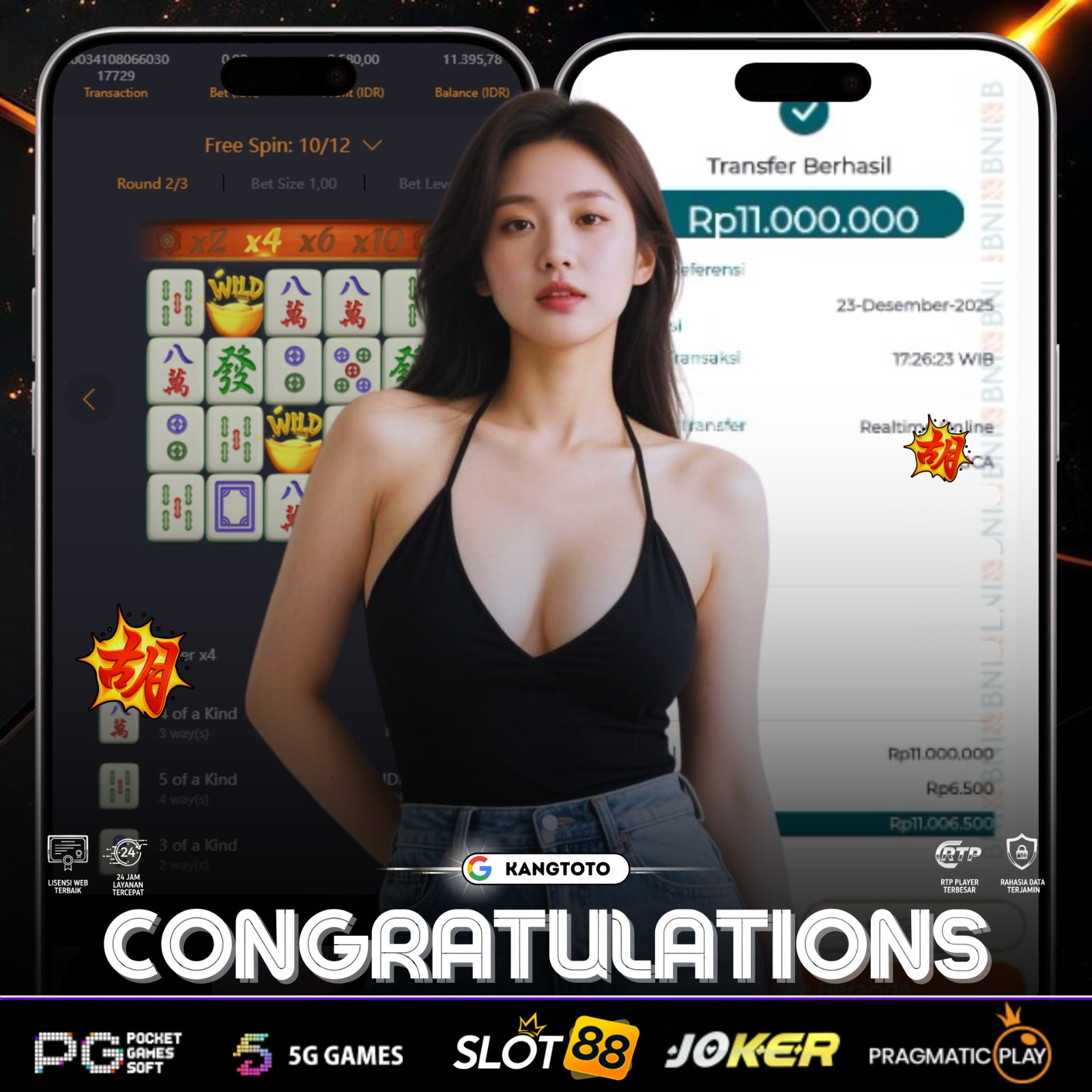 PG SOFT - JACKPOT MAHJONG WAYS 2 Rp11.000.000 LUNAS