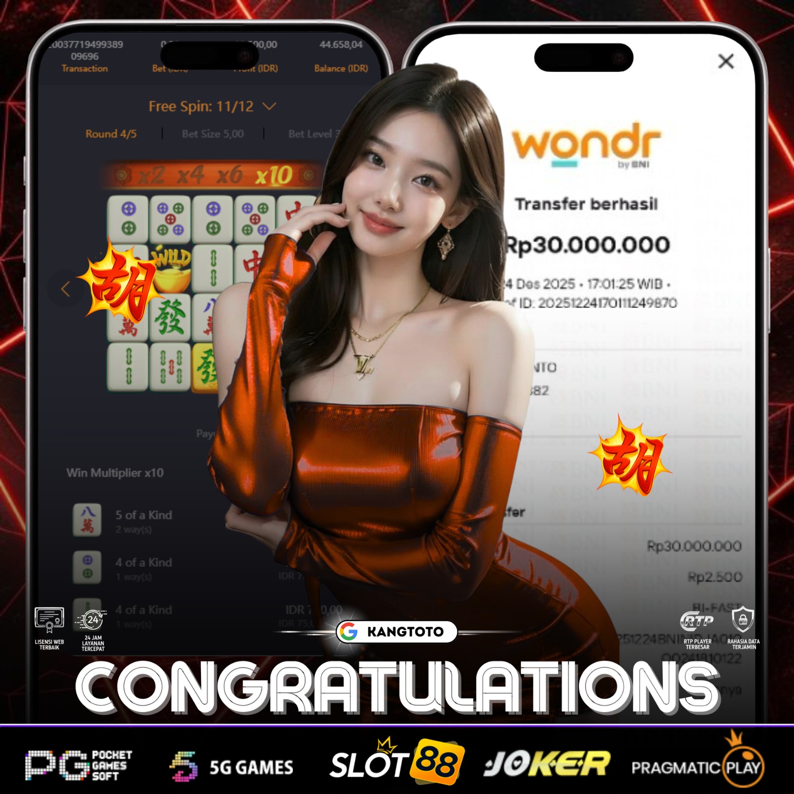 PG SOFT - JACKPOT MAHJONG WAYS 1 Rp30.000.000 LUNAS