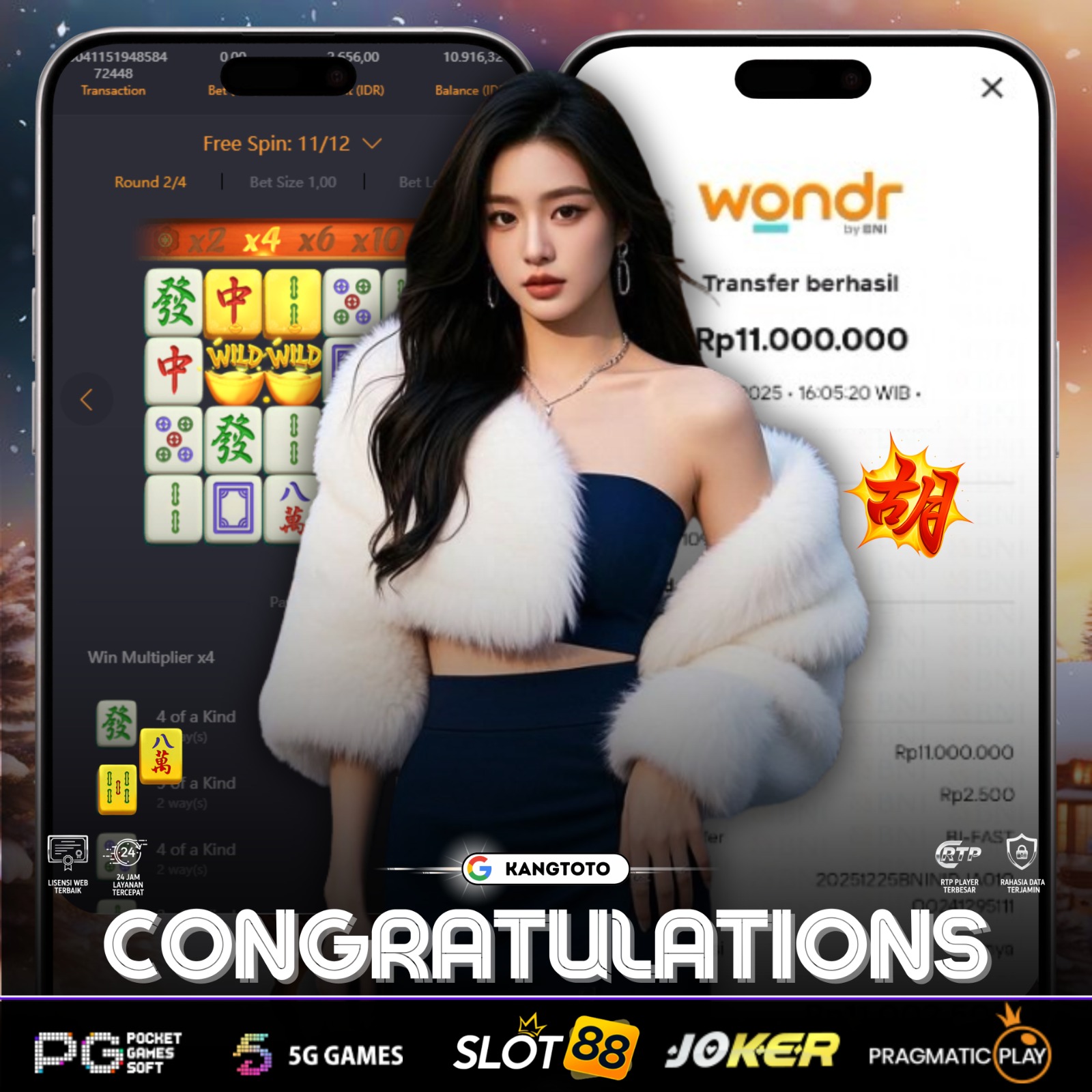 PG SOFT - JACKPOT MAHJONG WAYS 2 Rp11.000.000 LUNAS