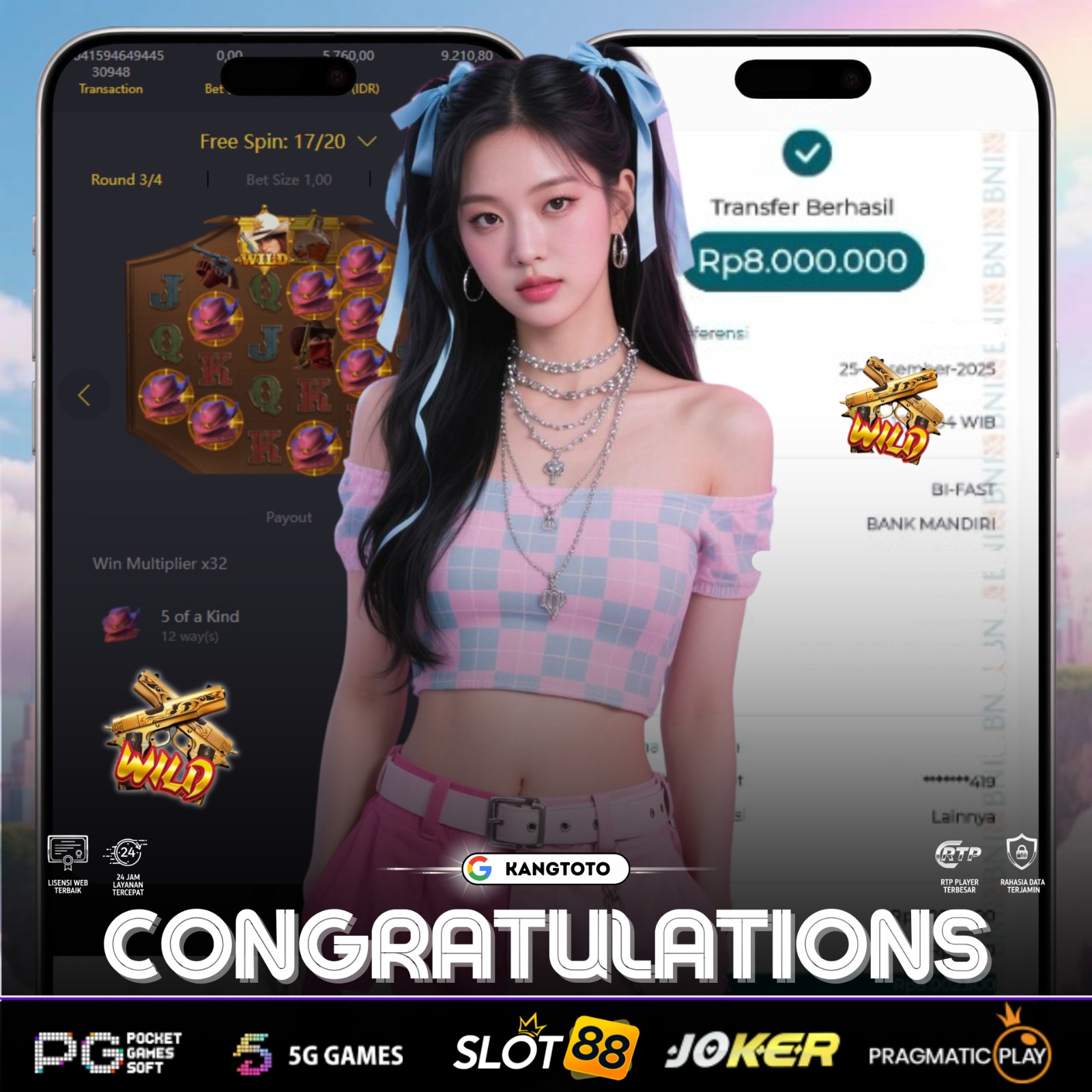 PG SOFT - JACKPOT WILD BOUNTY SHOWDOWN Rp.8.000.000 LUNAS