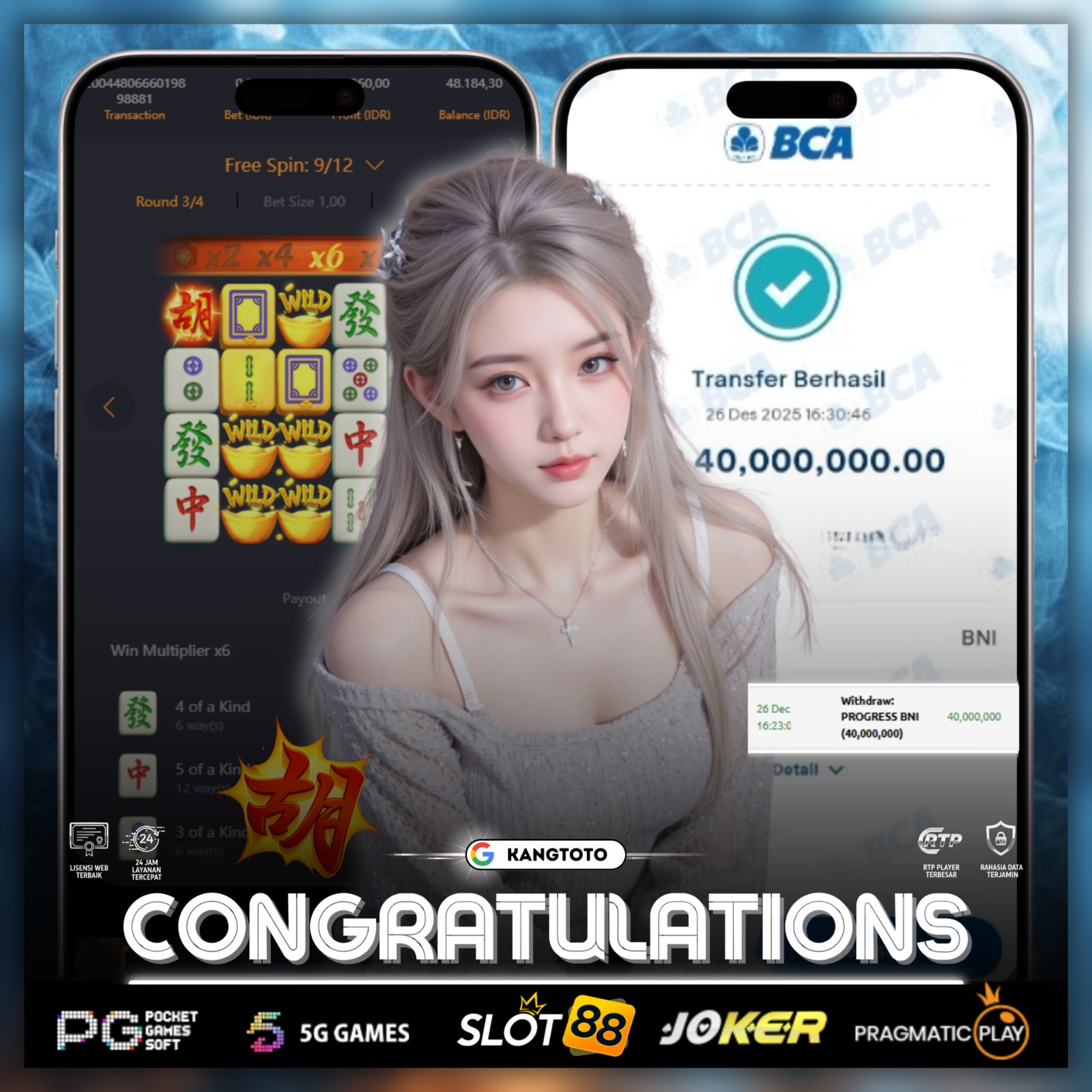 PG SOFT - JACKPOT MAHJONG WAYS 2 Rp40.000.000