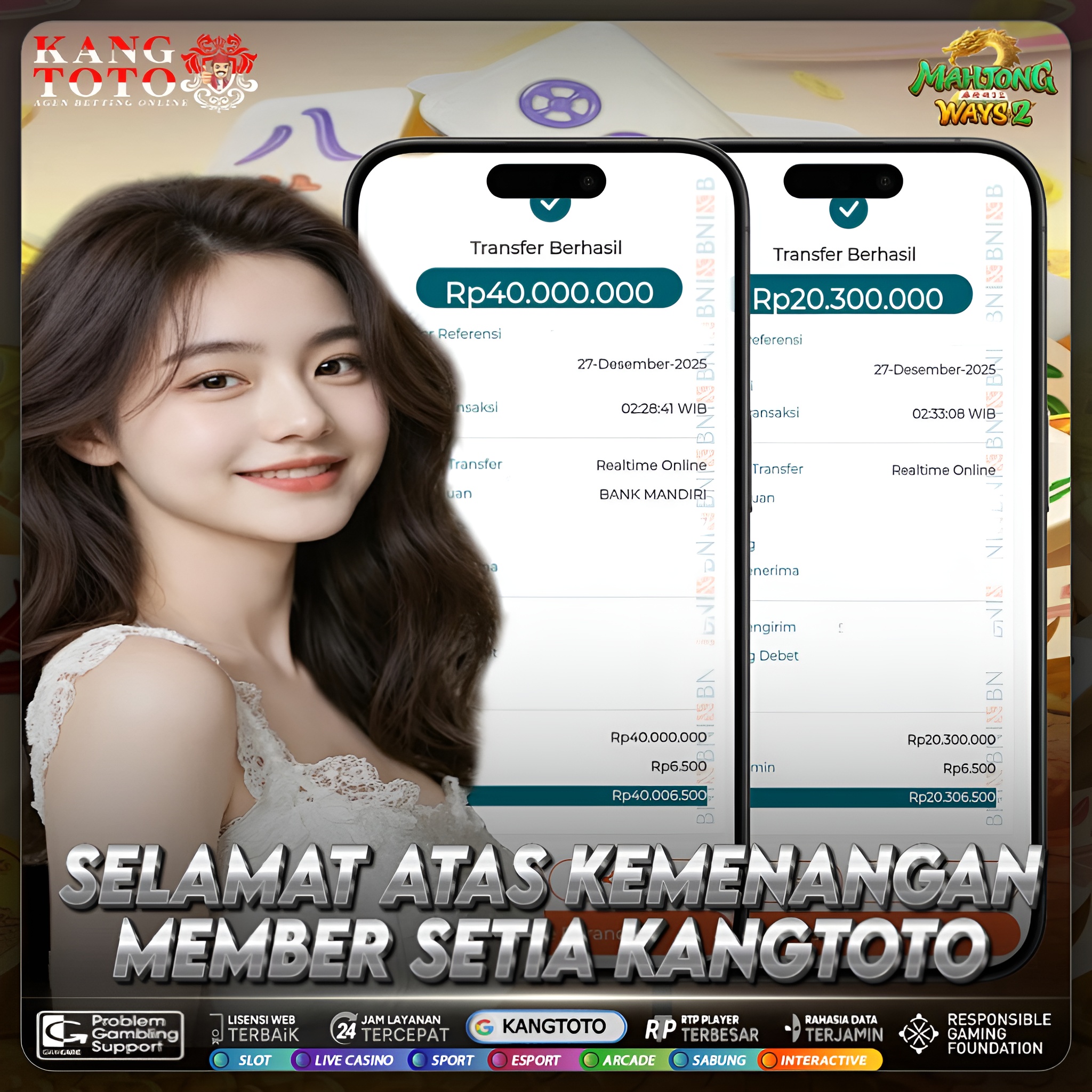 PG SOFT - JACKPOT MAHJONG WAYS 2 Rp60.300.000