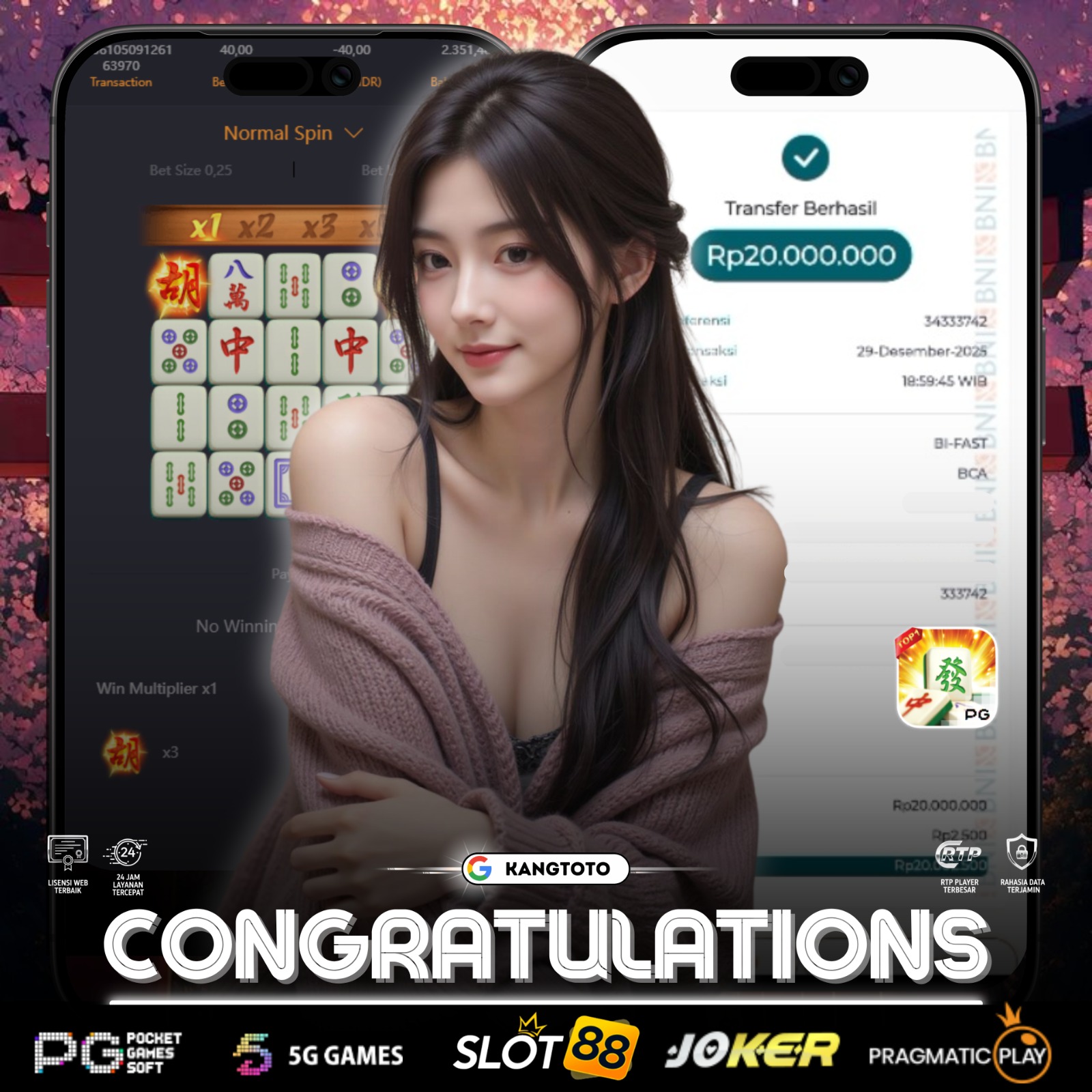 PG SOFT - JACKPOT MAHJONG WAYS 1 Rp.20.000.000 LUNAS