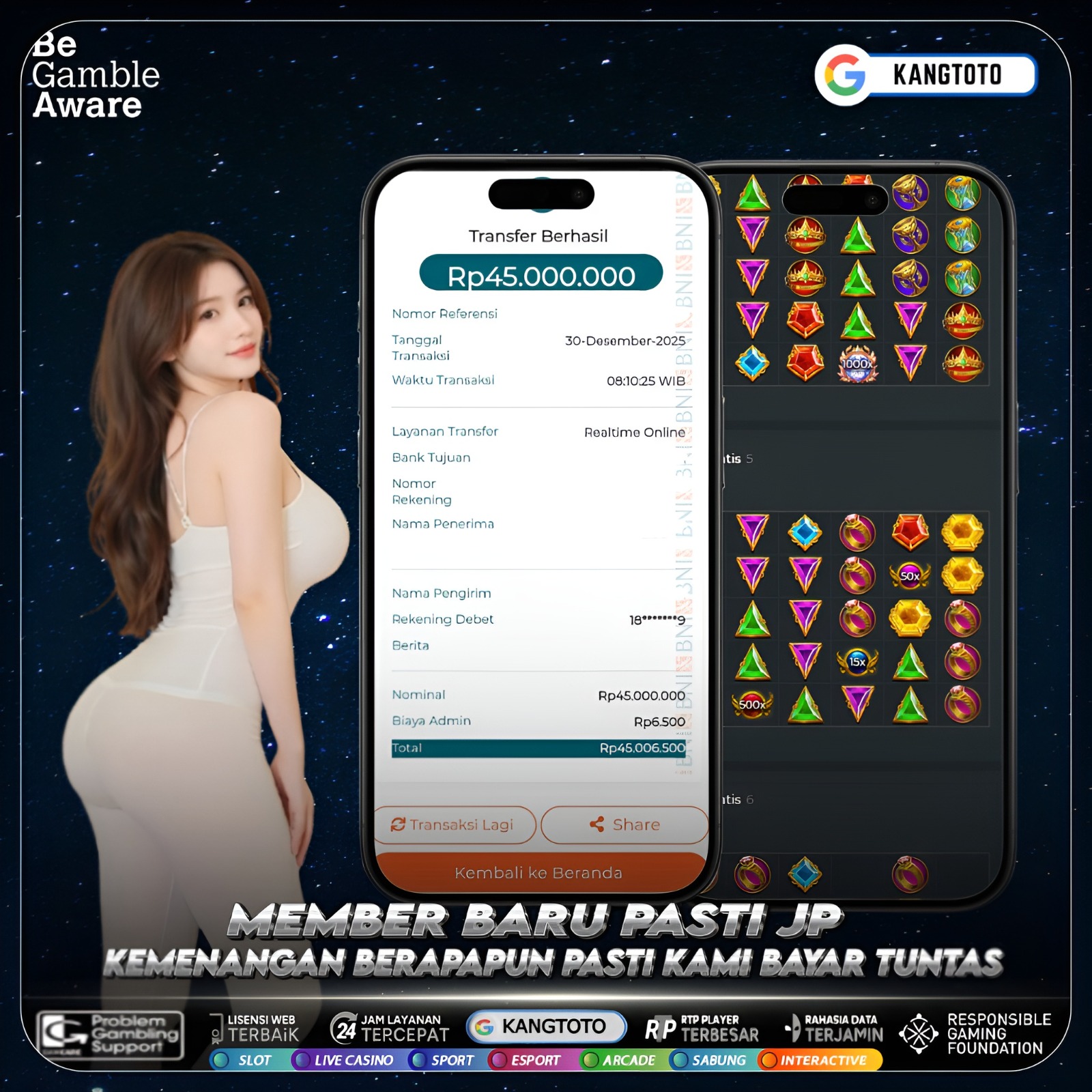 PRAGMATIC PLAY - JACKPOT GATES OF OLYMPUS 1000 Rp45.000.000 LUNAS