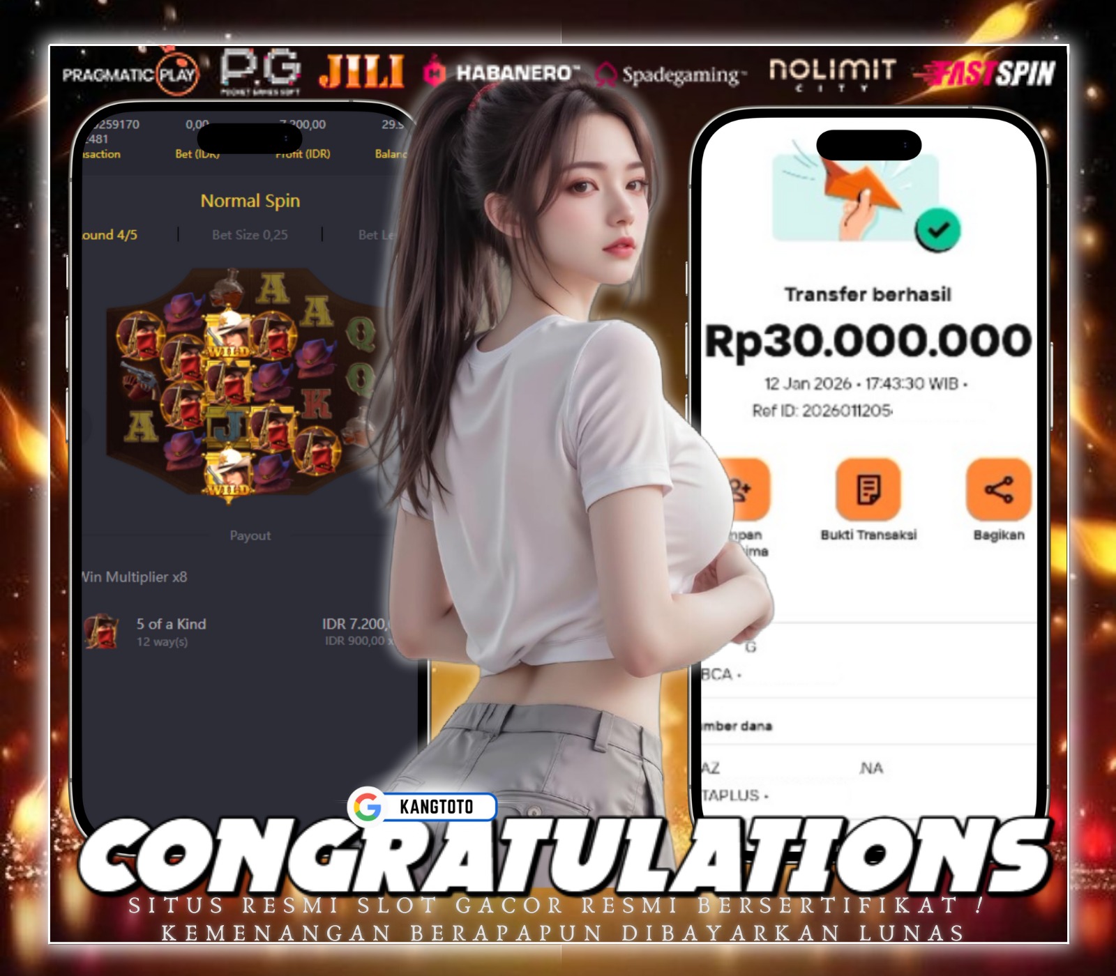PG SOFT - JACKPOT WILD BOUNTY SHOWDOWN Rp30.000.000 LUNAS