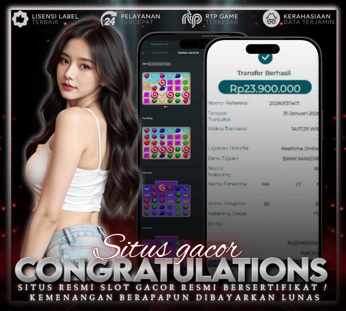 PRAGMATIC PLAY - PECAH DI SWET BONANZA RP 23 JT !