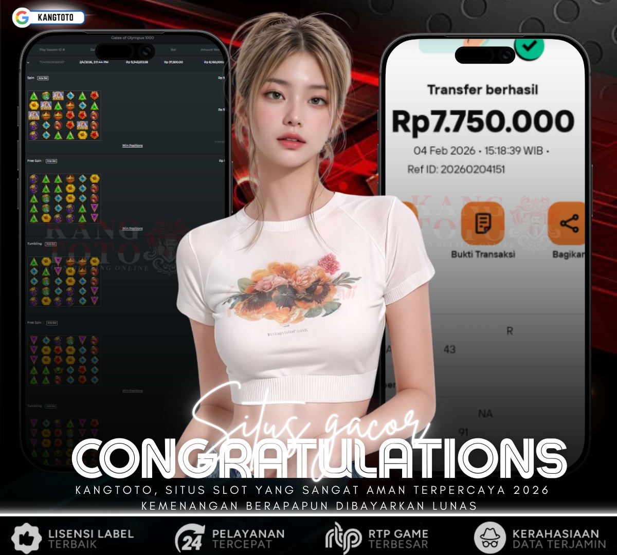 PRAGMATIC PLAY - JACKPOT GATES OF OLYMPUS 1000 Rp.7.750.000 LUNAS