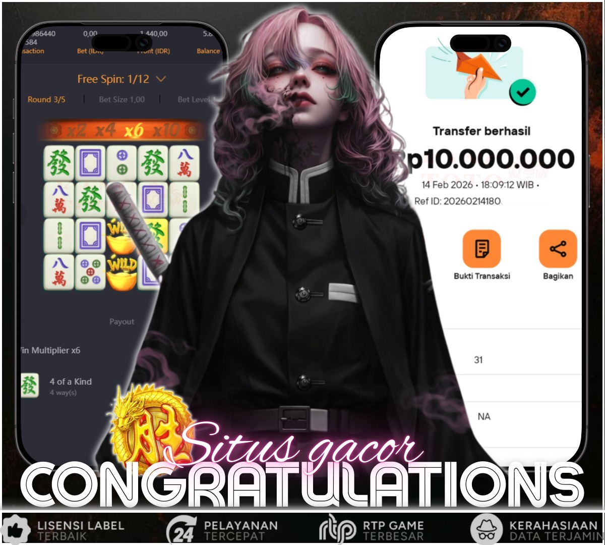 PG SOFT - JACKPOT MAHJONG WAYS Rp10.000.000 LUNAS