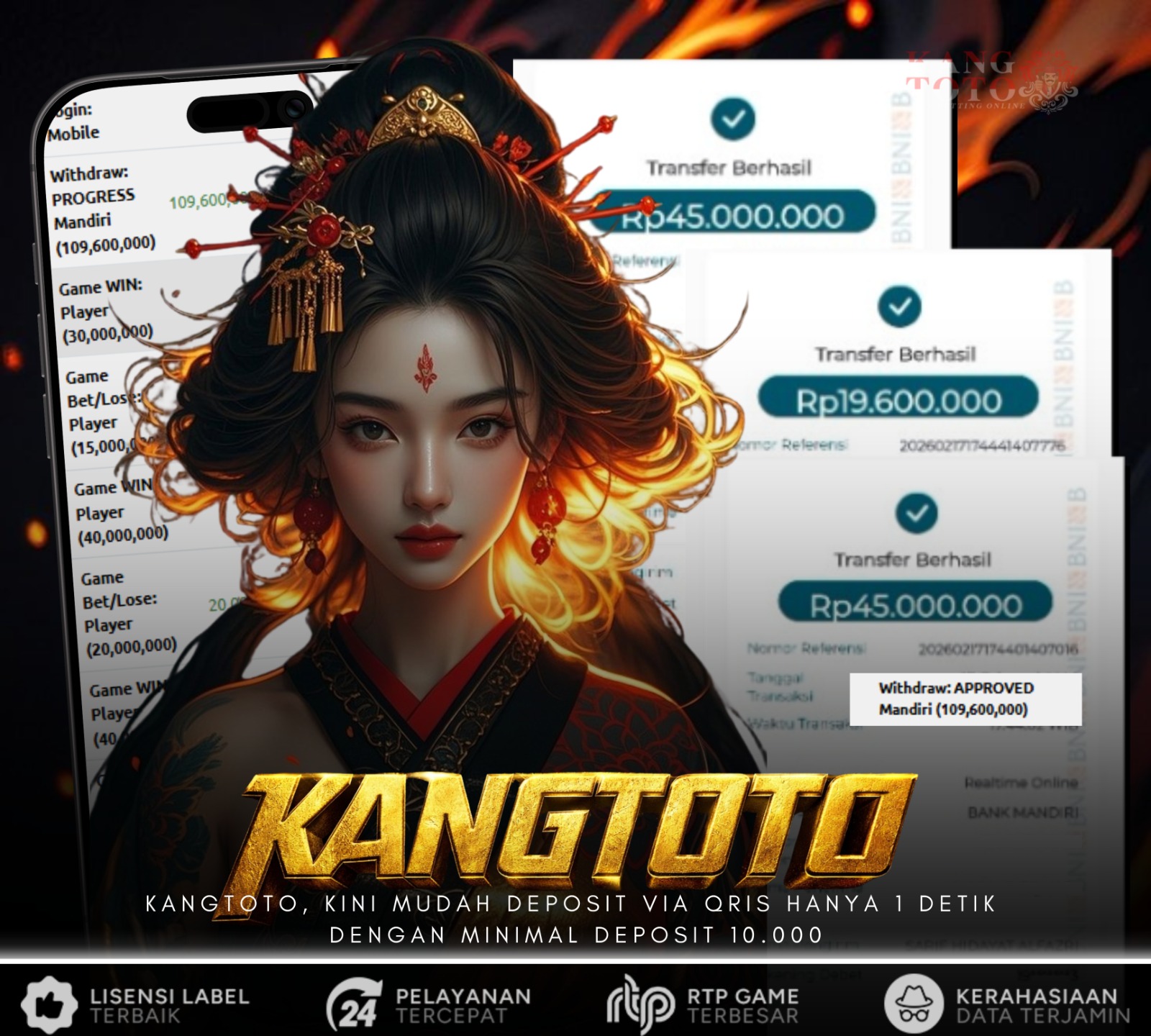 PRAGMATIC PLAY - JACKPOT LIVE CASINO BACCARAT Rp109.600.000 LUNAS