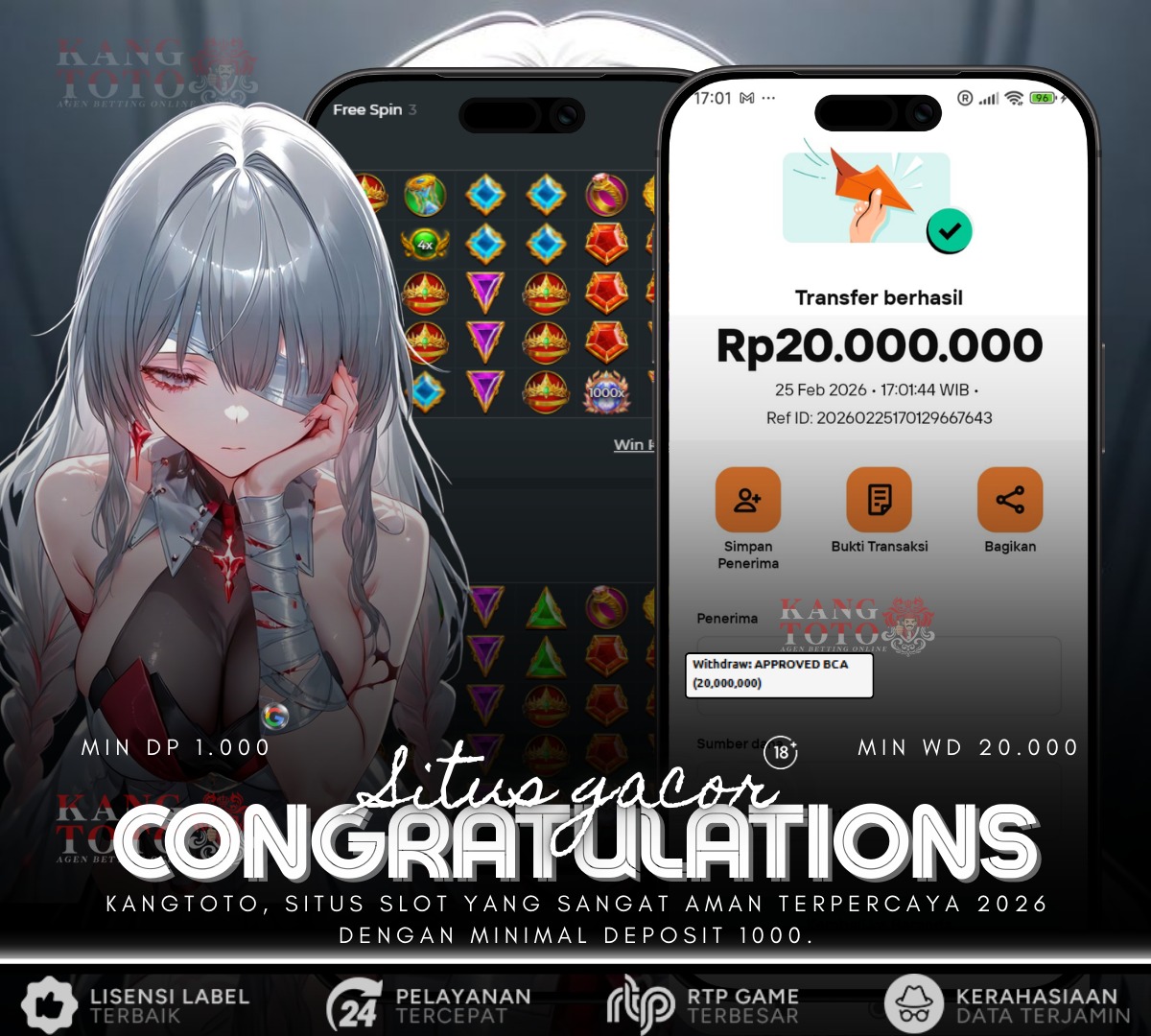 PRAGMATIC PLAY - JACKPOT GATES OF OLYMPUS 1000 Rp20.000.000